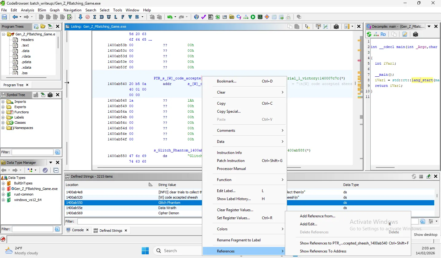 Glitch Phantom code accepted reference