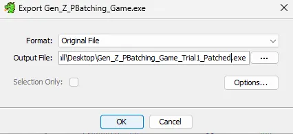 Trial 1 patched export