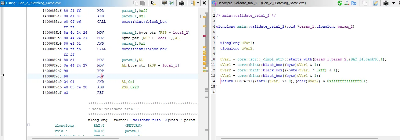Validate trial 2 patched